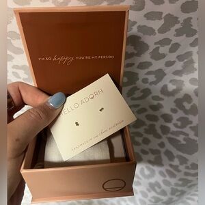 Hello Adorn Gold Earrings